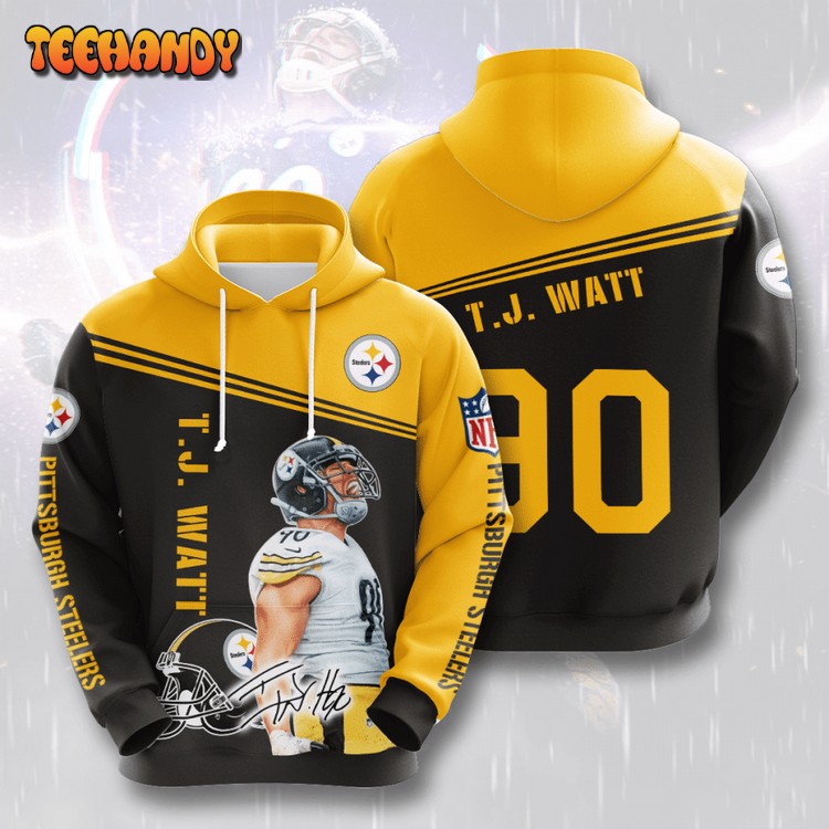 PITTSBURGH STEELERS T.J. Watt 3D Hoodie