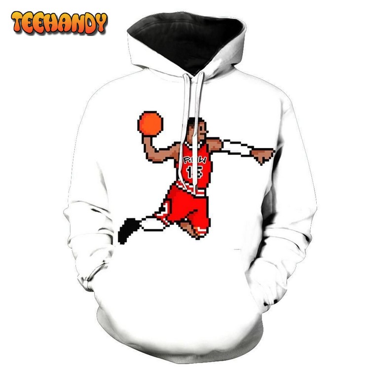 Pixel Ball Player 3D Hoodie For Men Women All Over 3D Printed Hoodie