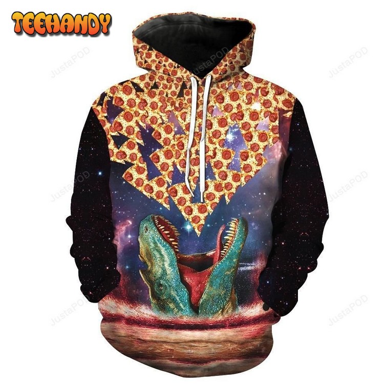 Pizza Eating T-Rex 3D Hoodie For Men Women All Over 3D Hoodie