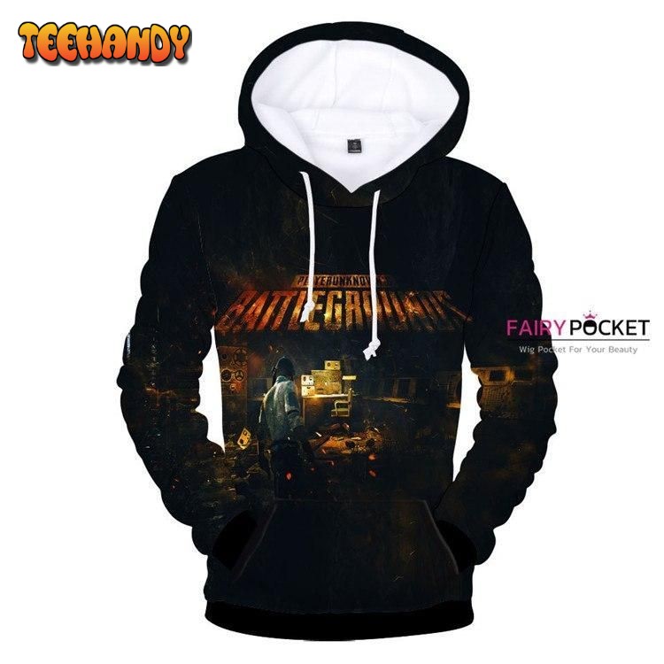 PlayerUnknown Battleground Black 3D Hoodie For Men Women