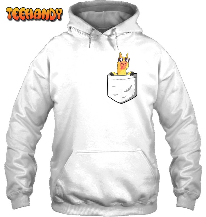 Pocket Llama 3D Hoodie For Men Women Hoodie