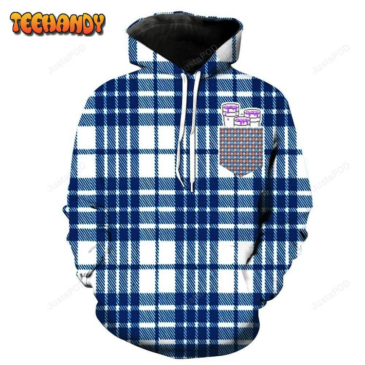 Pockets Of Lean Plaid 3D Hoodie For Men Women Hoodie