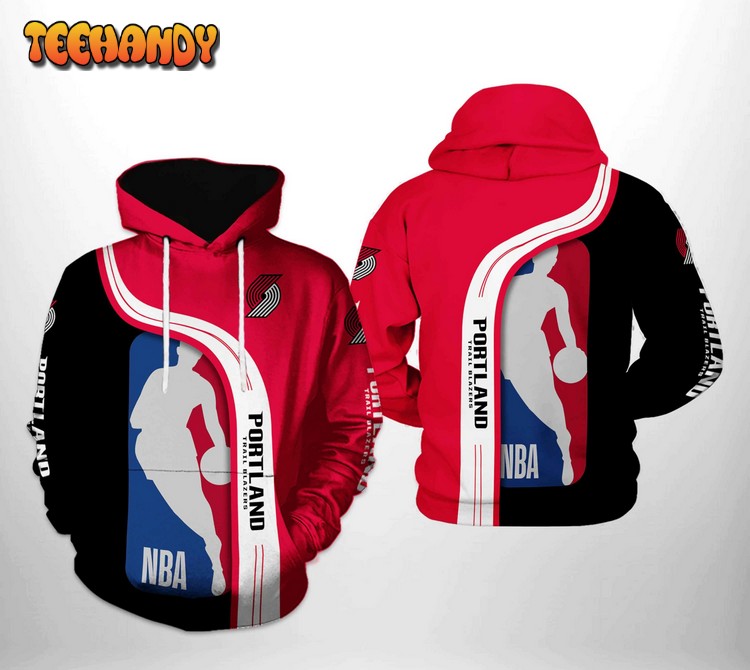 Portland Trail Blazers NBA Team 3D Printed Hoodie Zipper Hoodie