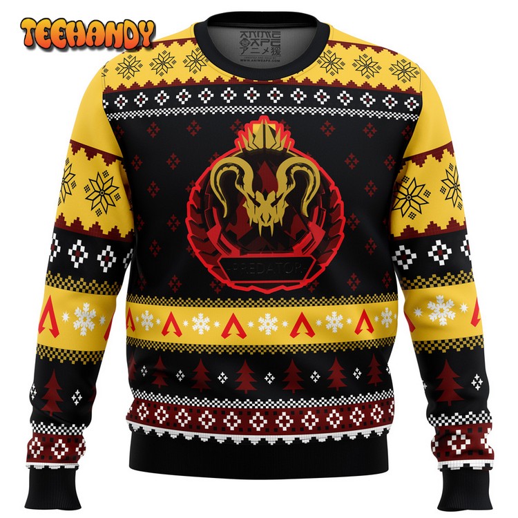 Predator Rank Apex Legends Ugly Christmas Sweater