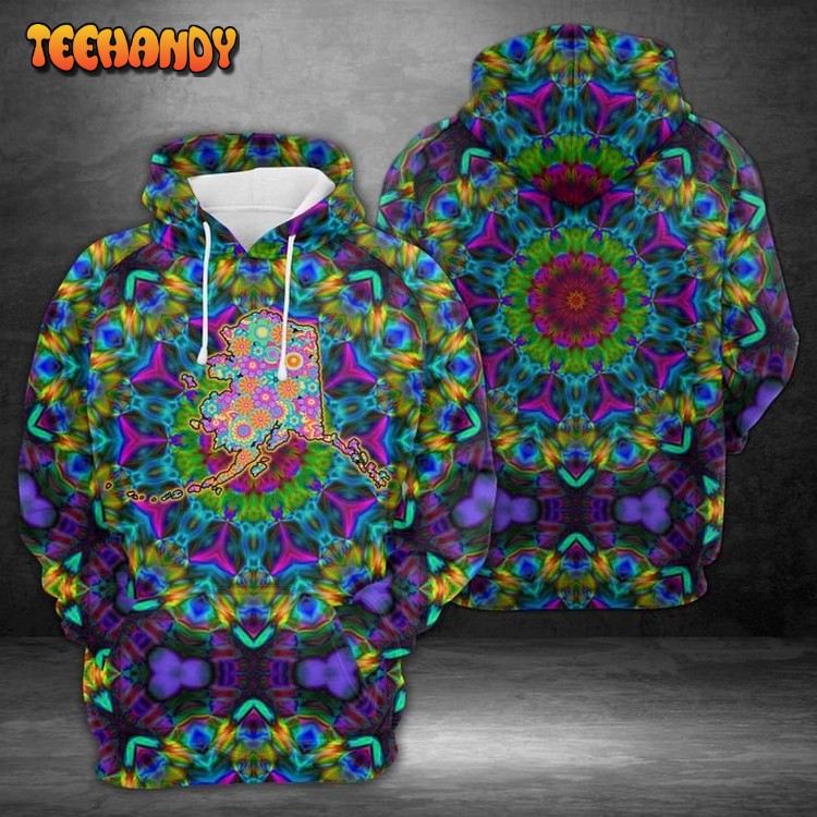 Purple Flower Alaska 3D Printed Hoodie Zipper Hoodie