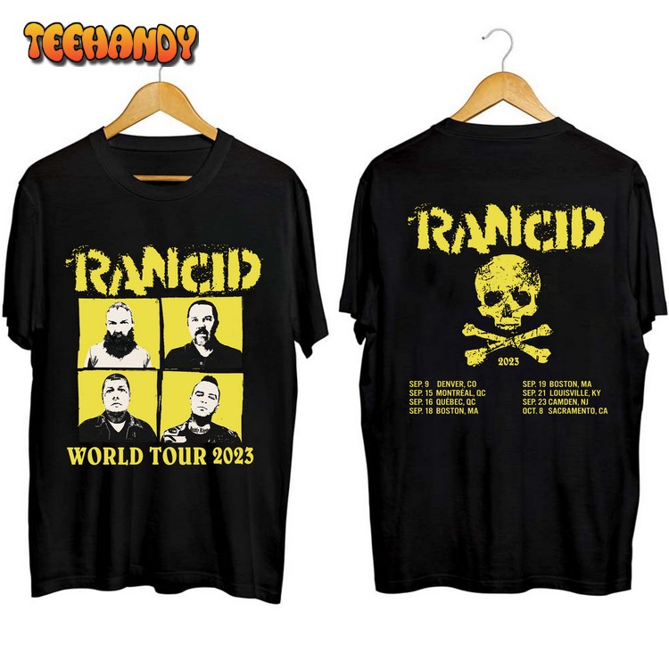 Rancid World Tour 2023 Shirt, Rancid Band Fan T Shirt Sweatshirt