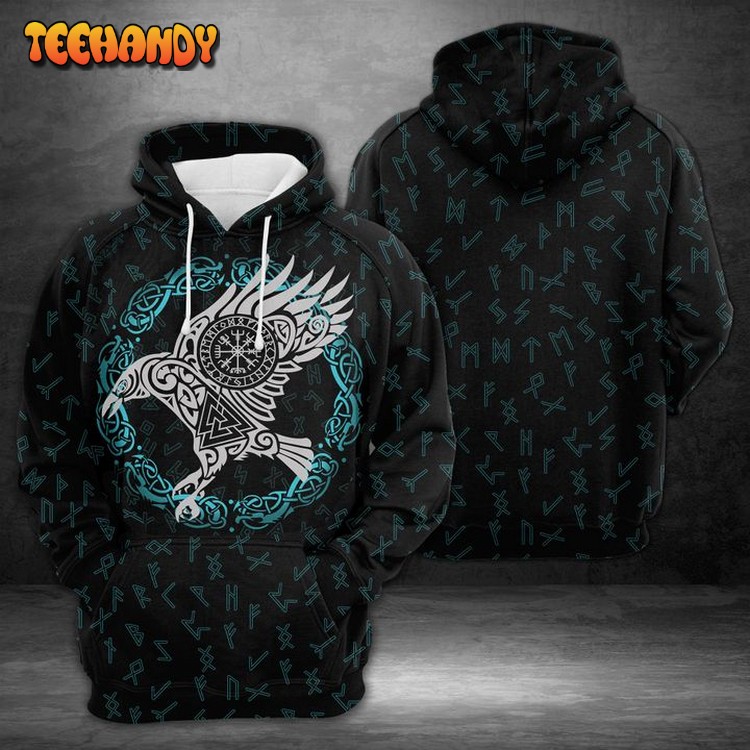 Raven Of Odin 3D Printed Hoodie Zipper Hoodie