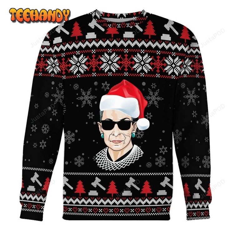 RBG Ugly Christmas Sweater, All Over Print Sweatshirt, Ugly Sweater