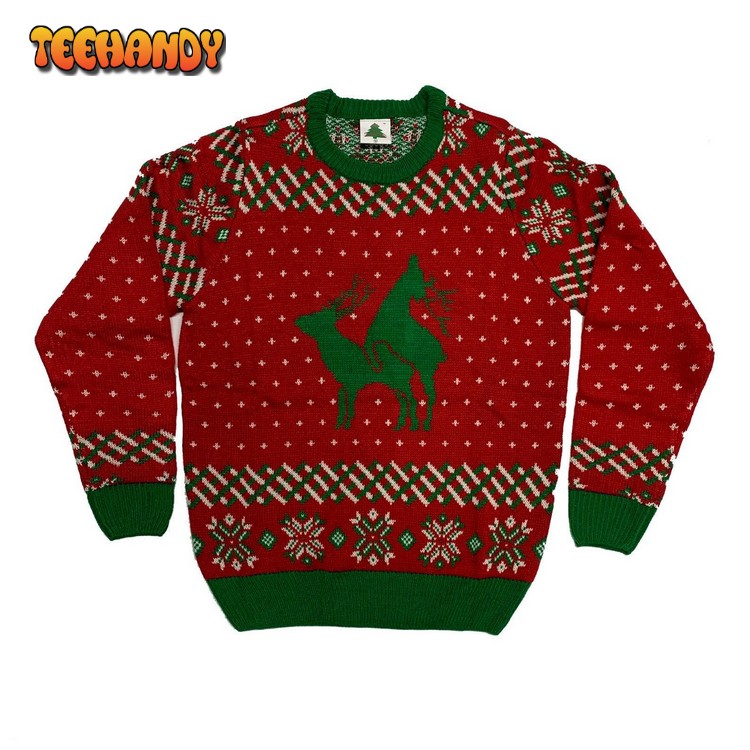 Reindeer Funny For Unisex Ugly Christmas Sweater, All Over Print Sweatshirt