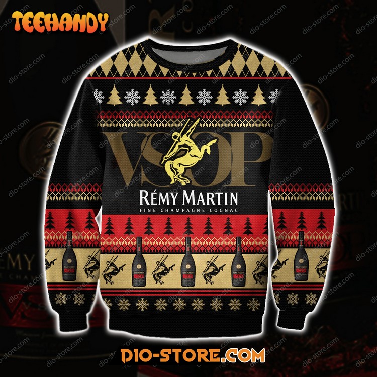 Remy Martin Fine Champagne Cognac 3D All Over Print Ugly Sweater