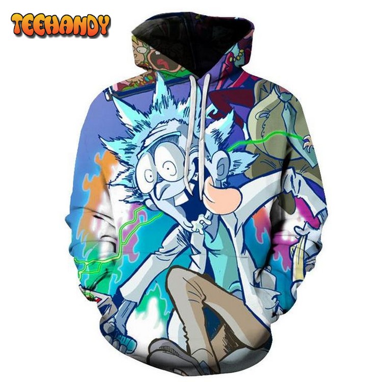 Rick And Morty 3D Printed Hoodie Zipper Hoodie