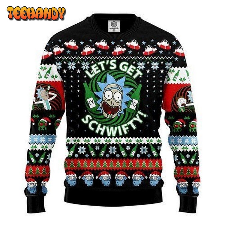 Rick And Morty Let’s Get Schwifty For Unisex Ugly Christmas Sweater