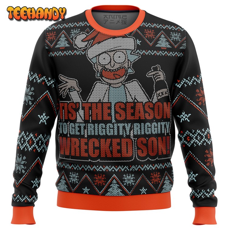 Rick and Morty Tis The Season Ugly Christmas Sweater