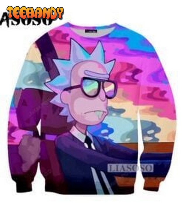 Rick Sanchez Ugly Christmas Sweater, All Over Print Sweatshirt