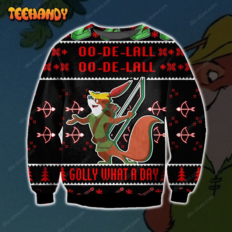 Robin Hood Golly What A Day Ugly Christmas Sweater