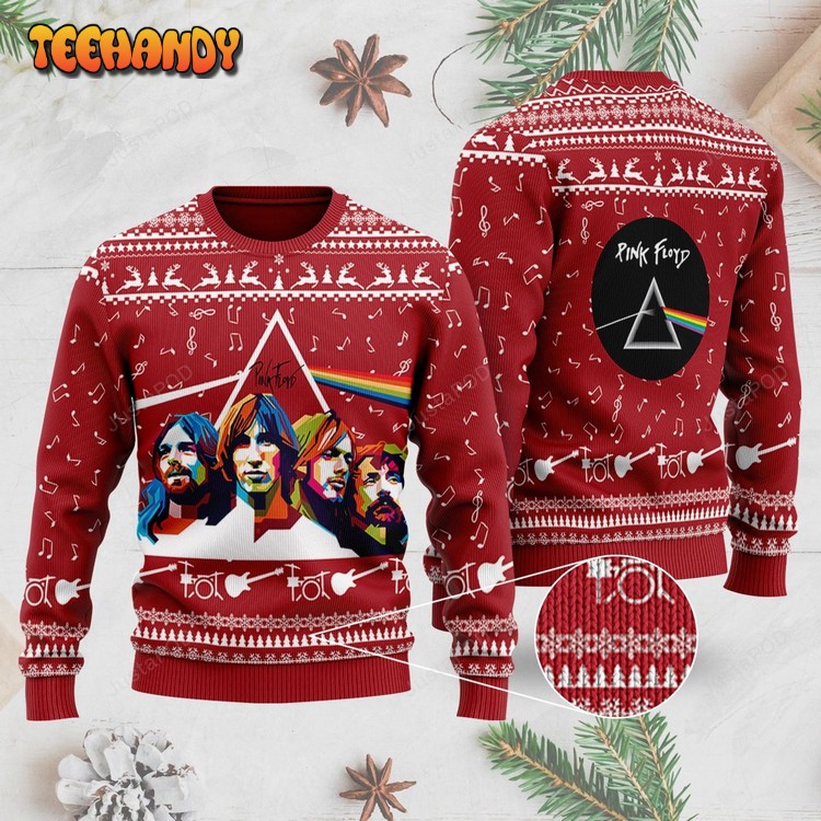 Rock Music Pink Floyd Band Decorated Ugly Christmas Sweater