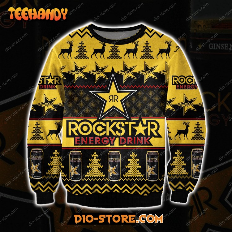 Rockstar Energy Drink 3D All Over Print Ugly Christmas Sweater