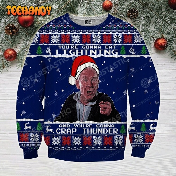 Rocky Balboa Thunder Ugly Christmas Sweater, Ugly Sweater