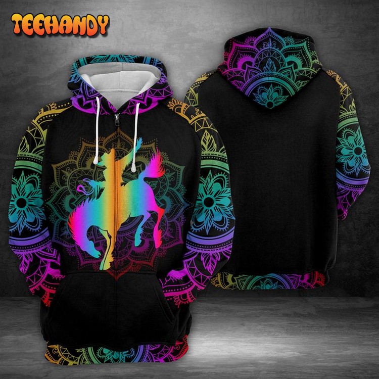 Rodeo Girl 3D Printed Hoodie Zipper Hoodie