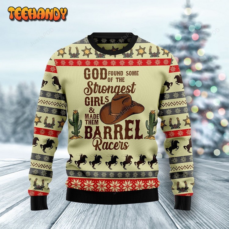 Rodeo Girl Ugly Christmas Sweater, Ugly Sweater, Christmas Sweaters