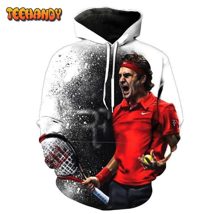 Roger Federer 3D Printed Hoodie Zipper Hoodie