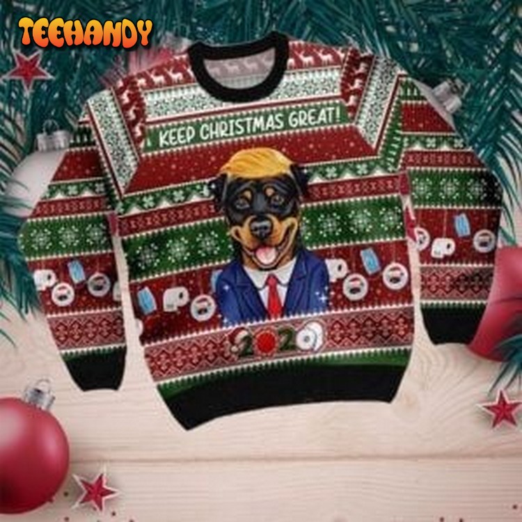 Rottweiler Keep Christmas Great Ugly Christmas Sweater