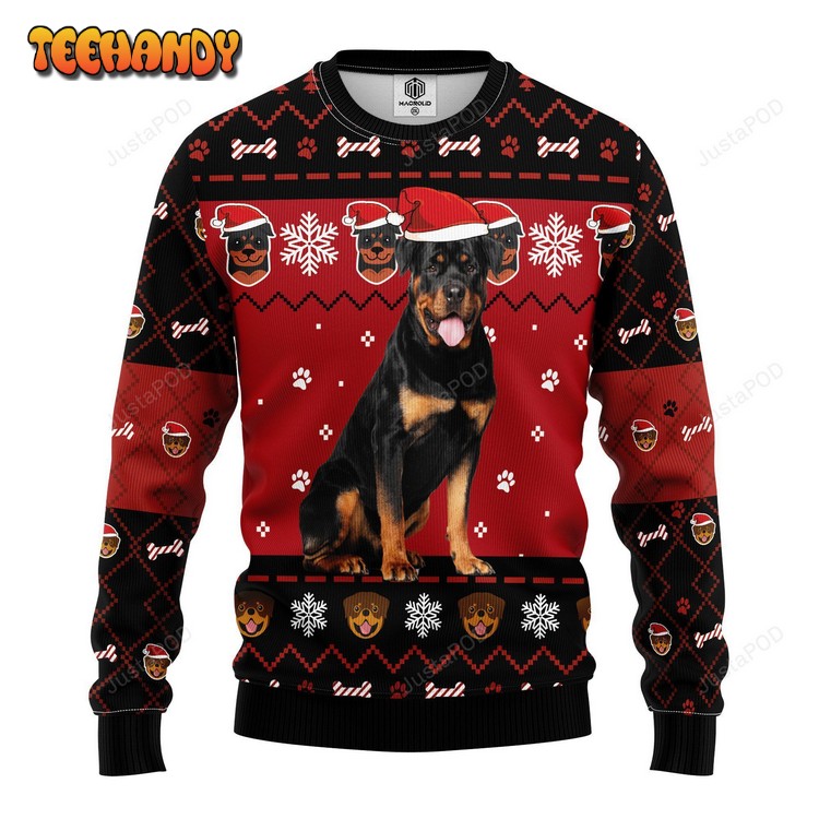 Rottweilerd Ugly Christmas Sweater, Ugly Sweater, Christmas Sweaters