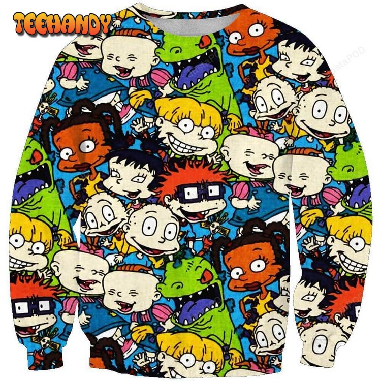 Rugrats Ugly Christmas Sweater, All Over Print Sweatshirt