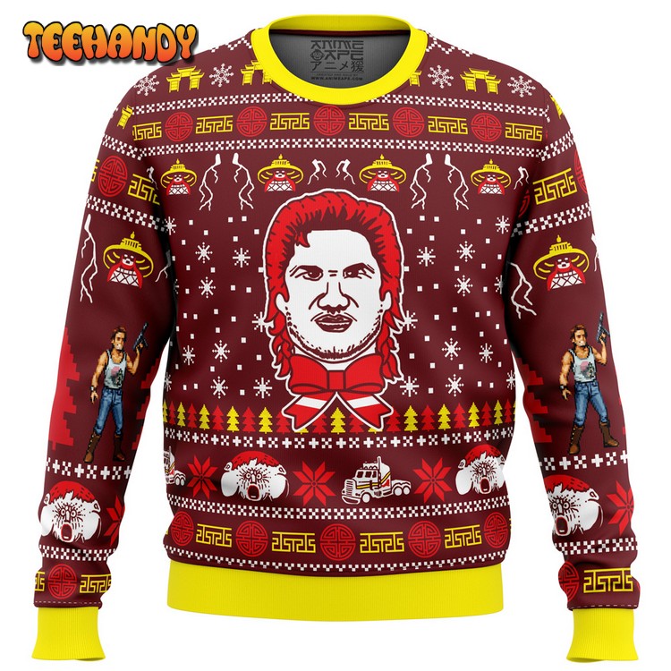 Russell for the Holidays Big Trouble in Little China Ugly Sweater