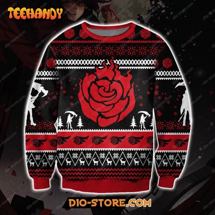 RWBY Ruby Rose ugly Christmas sweater, Ugly Sweater