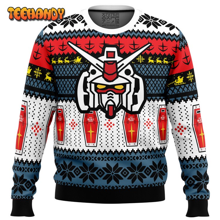 RX 78 Gundam Ugly Christmas Sweater