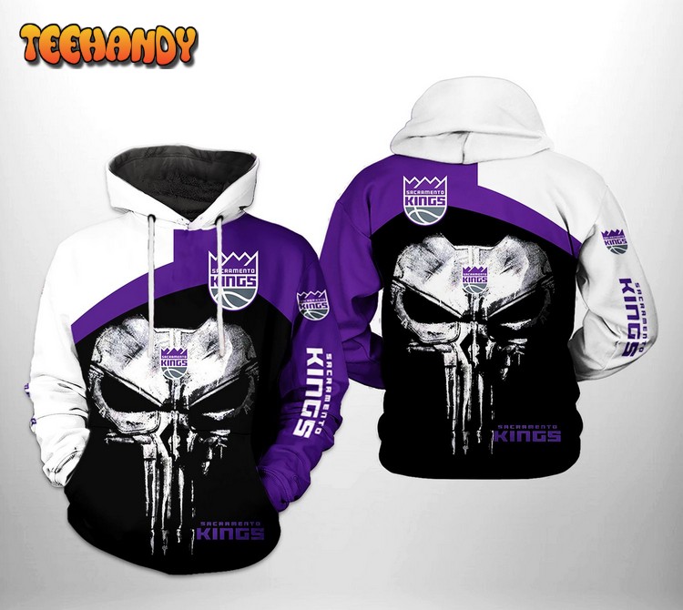 Sacramento Kings NBA Skull Punisher Team 3D Printed Hoodie