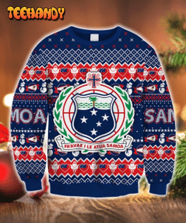 Samoa Ugly Christmas Sweater, All Over Print Sweatshirt