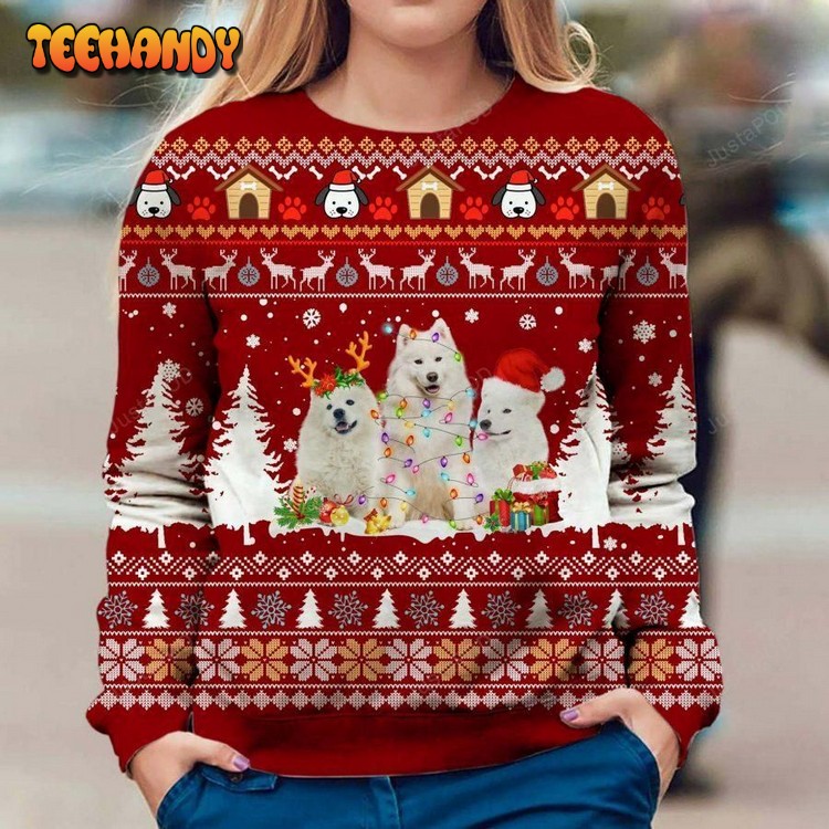 Samoyed Ugly Sweater, Ugly Sweater, Christmas Sweaters