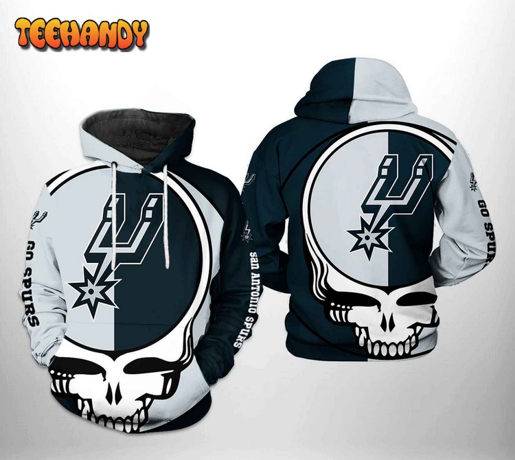 San Antonio Spurs NBA Grateful Dead 3D Printed Hoodie