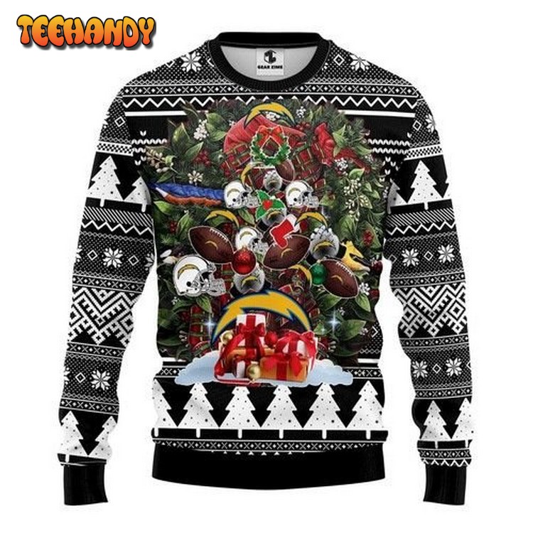 San Diego Chargers Tree Christmas For Fans Ugly Christmas Sweater