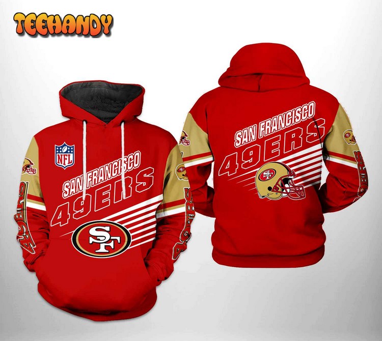 San Francisco 49ers NFL Team 3D Printed Hoodie Zipper Hoodie