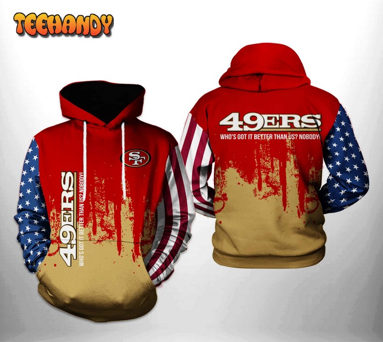 San Francisco 49ers NFL Team US 3D Printed Hoodie