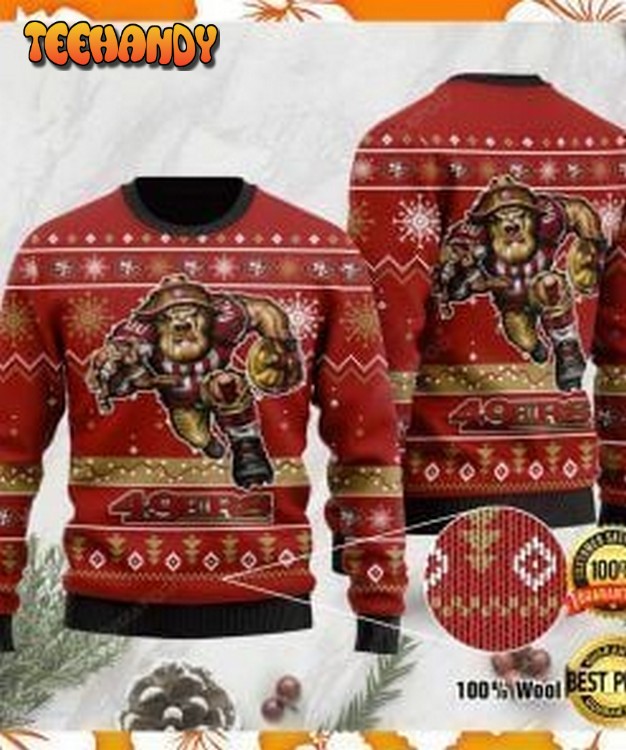 San Francisco 49ers Ugly Christmas Sweater, All Over Print Sweatshirt