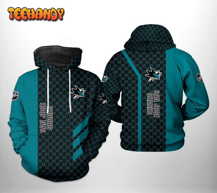 San Jose Sharks NHL 3D Printed HoodieZipper Hoodie