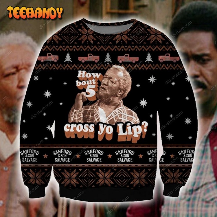 Sanford And Son Ugly Christmas Sweater, All Over Print Sweatshirt