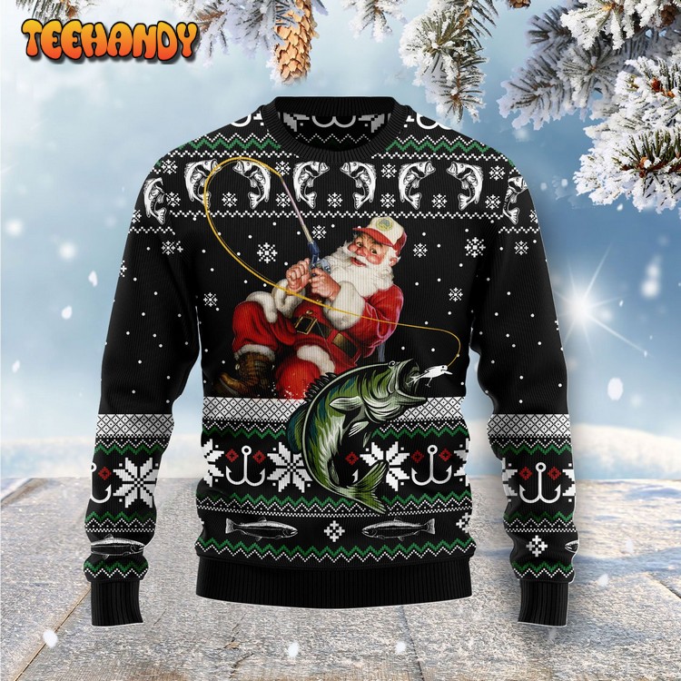 Santa Claus Fishing G51016 – Ugly Christmas Sweater