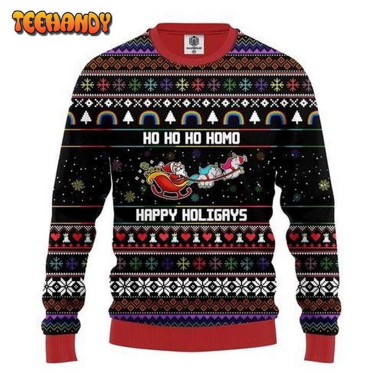 Santa Claus Funny Hohoho For Unisex Ugly Christmas Sweater