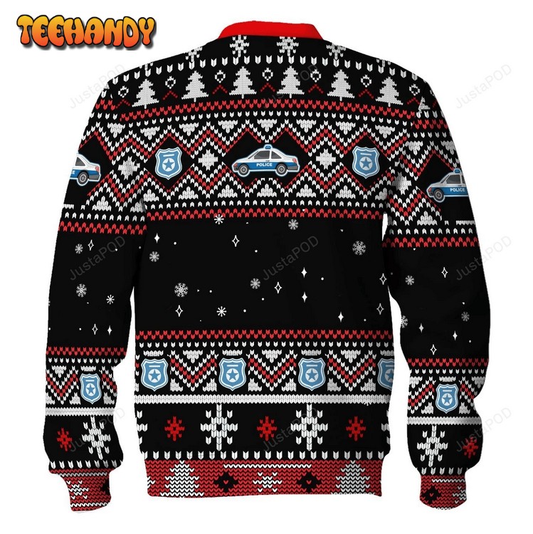 Santa Claus Riot Police Ugly Christmas Sweater