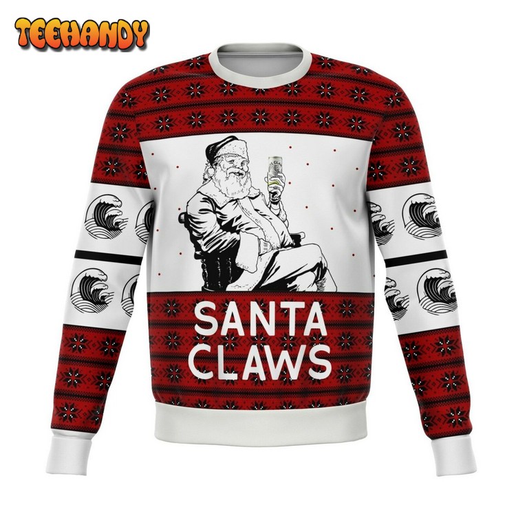 Santa Claws Ugly Christmas Sweater, Ugly Sweater