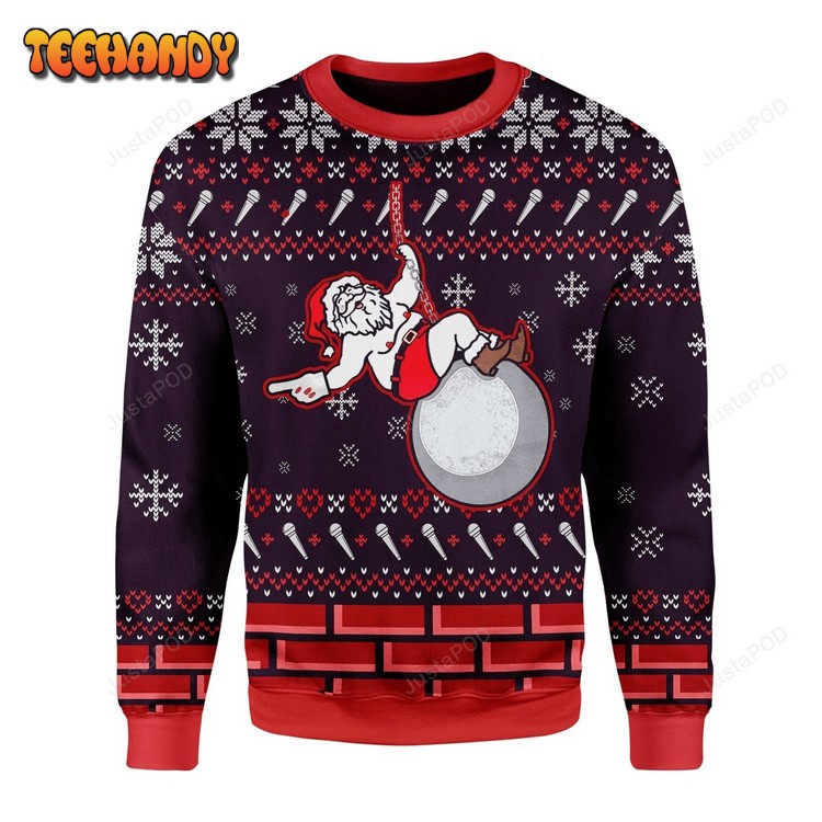 Santa Cyrus Ugly Christmas Sweater, All Over Print Sweatshirt