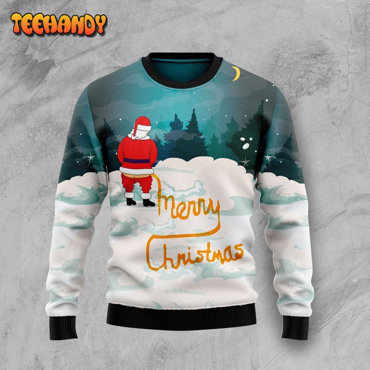 Santa Merry Christmas Ugly Christmas Sweater, All Over Print Sweatshirt