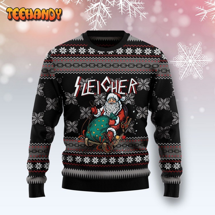 Santa Sleigher For Unisex Ugly Christmas Sweater