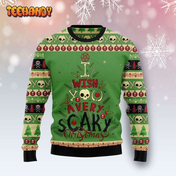 Scary Christmas Ugly Christmas Sweater, All Over Print Sweater