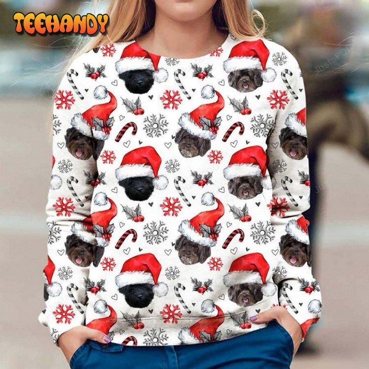 Schnoodle Ugly Christmas Sweater, All Over Print Sweatshirt